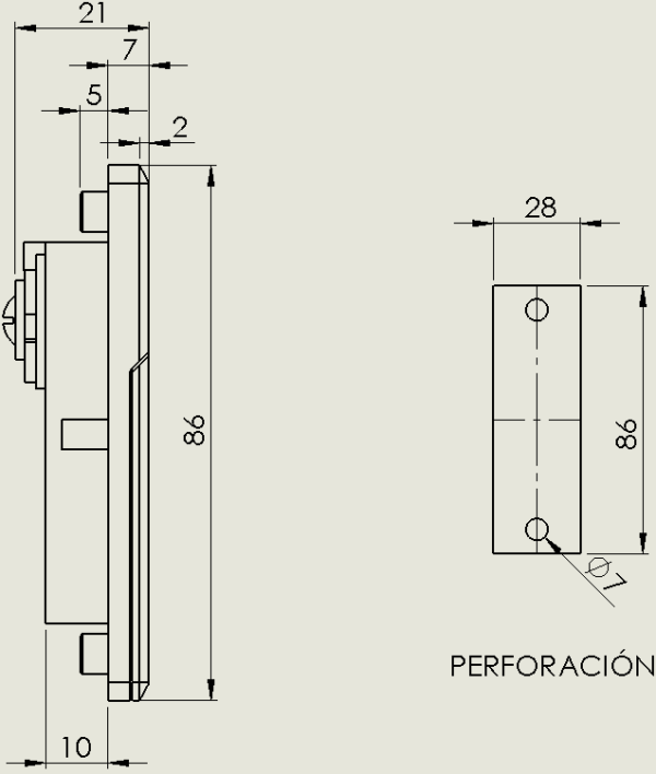 CERRADURA PULL CON LENGUETA - Image 3