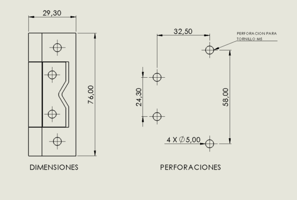 BISAGRA OMEGA CAL 14 TRIVALENTE - Image 3